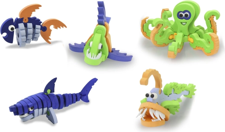 Jamara 3D mehke sestavljanke Sea World (morski svet) – 1 kos