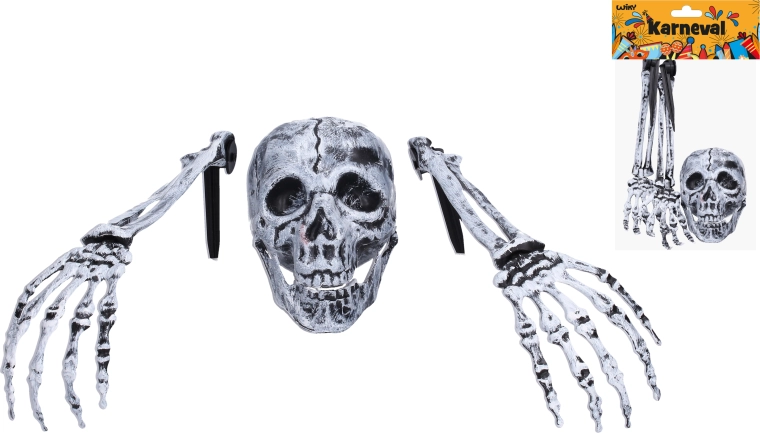 Halloween decoration – skeleton (hands and head)