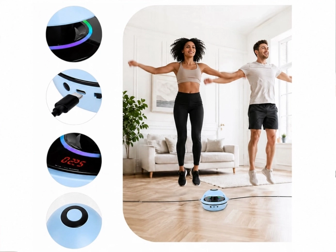 Bluetooth glasba in svetlobni učinki za bolj zabavno vadbo
