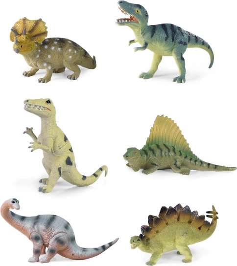 Set dinozavrov 6 vrst 20–23 cm - 1 kos