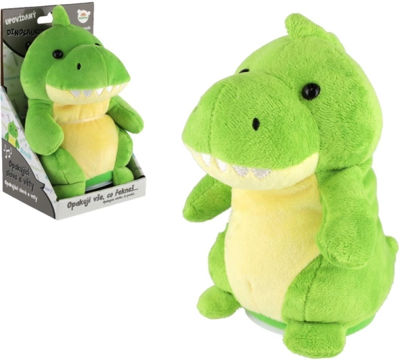 Plišasti dinozaver Rexík, ki ponavlja stavke, 18 cm, z zvokom
