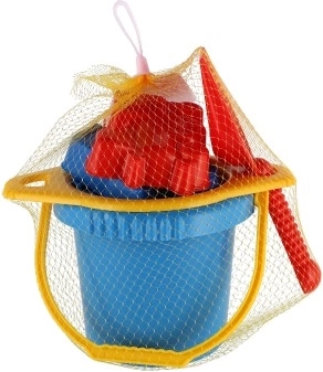 Everything together in a mesh bag, ideal for travel