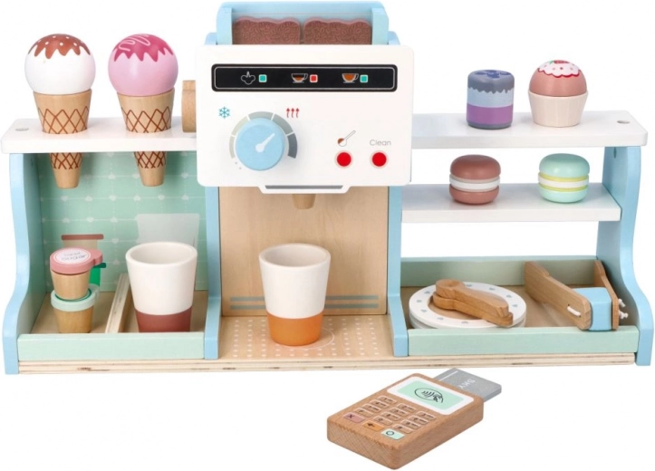 Lesena sladoledarna in kavarna za otroke