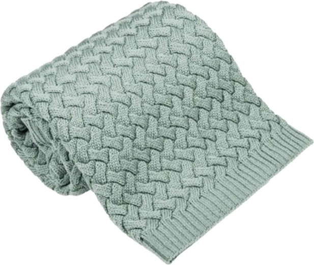 NANNA merino odeja Fluffy sage