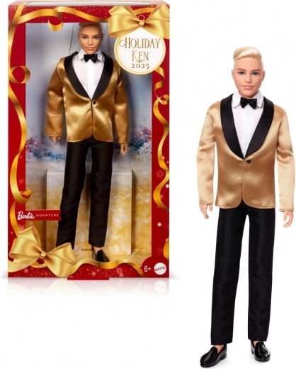 Zbirateljska punčka BARBIE Ken Holiday 2025