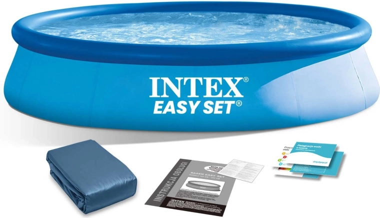 Vrtni raztegljivi bazen 305 × 76 cm s pokrivno ponjavo INTEX