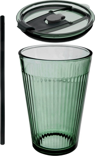 Tesnilni pokrovček in slamica za udobno pitje