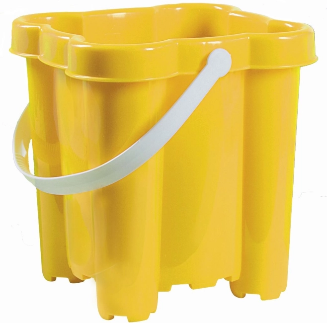 Androni vedro grad s 4 stolpi, višina 20 cm – rumen