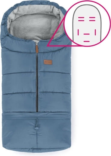 Petite&Mars nastavljiv zimski vložek 3v1 Jibot horizontal ocean blue