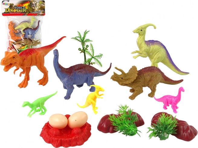 Set figur dinozavrov z dodatki, 15 kos
