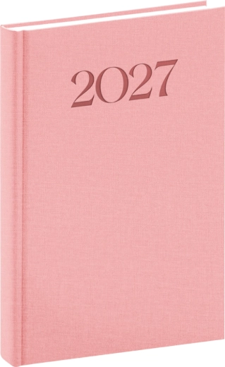 Notique Biella dnevni rokovnik 2027 rožnat 15 × 21 cm