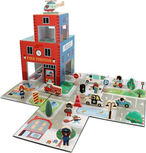 Rescue-service buildings for role play
