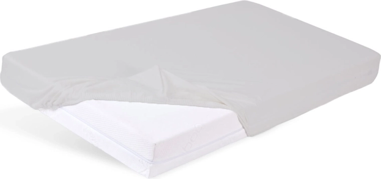 Babymatex waterproof fitted bamboo sheet 60 × 120 cm, light grey