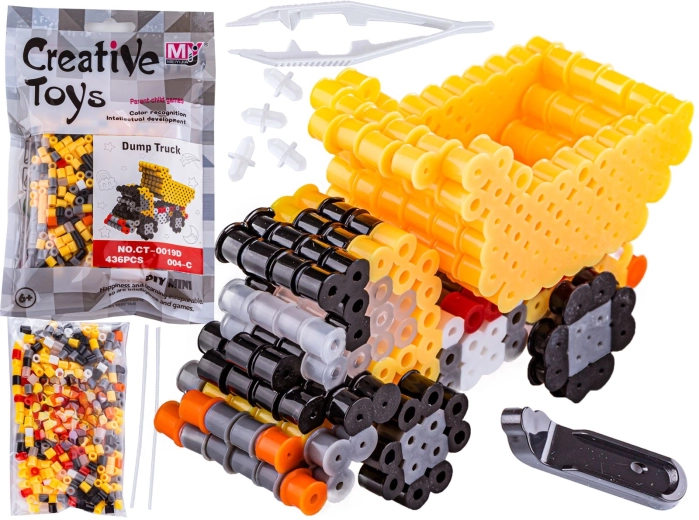 3D Iron-On Beads – Dump Truck