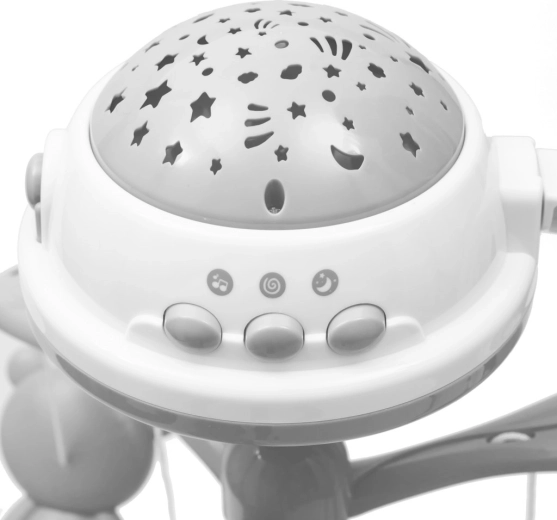 Mirna noč s svetlobnim projektorjem