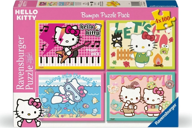Ravensburger Puzzle Hello Kitty 4x100 pieces