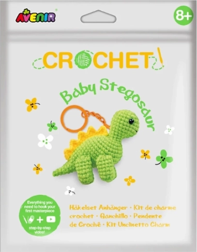 Ustvari svoj kvačkani obesek – mali stegozaver