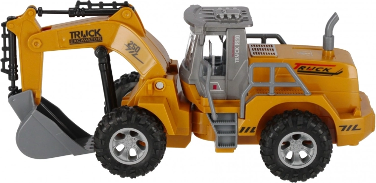 Movable arm and bucket like a real machine