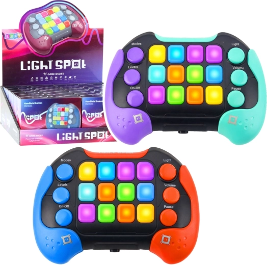 Elektronska igra Light Spot – žepna konzola z 11 igralnimi načini