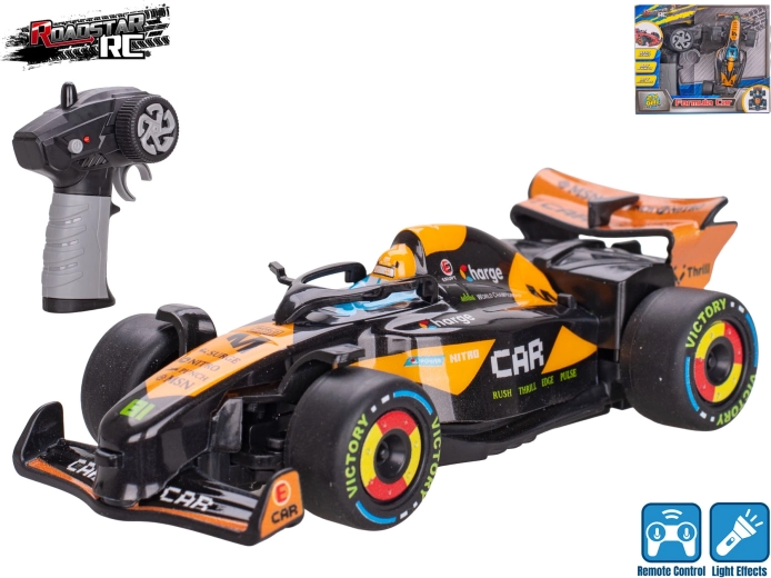 Roadstar RC formula s svetili 13,5 cm 2,4 GHz črna