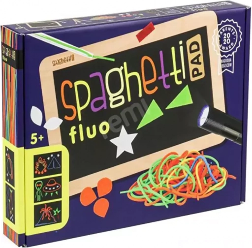 Kreativni set Spaghetti Fluo – fluorescenčni trakovi in svetlobna tabla