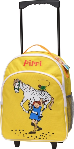 Otroški potovalni kovček na kolesih Pippi, rumen