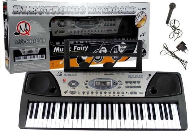 Electronic Keyboard with Microphone