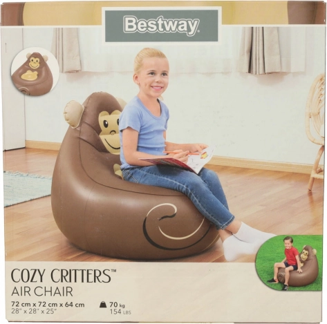 Napihljiv otroški stol BESTWAY – Opica