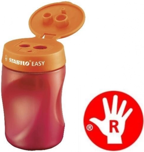 Ergonomski šilček za desničarje STABILO EASYsharpener oranžen