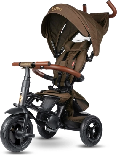 Qplay tricikel Rito deluxe rubber rjav