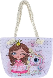 Torba za čez ramo – princesa z samorogom