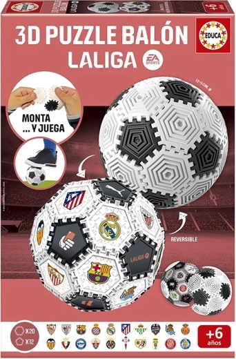 Educa 3D sestavljanka Build&Play nogometna žoga La Liga, 32 delov