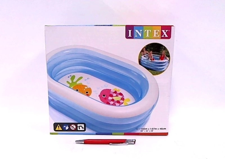 Bestway ovalni napihljiv otroški bazenček z morskim motivom 163 × 107 × 46 cm
