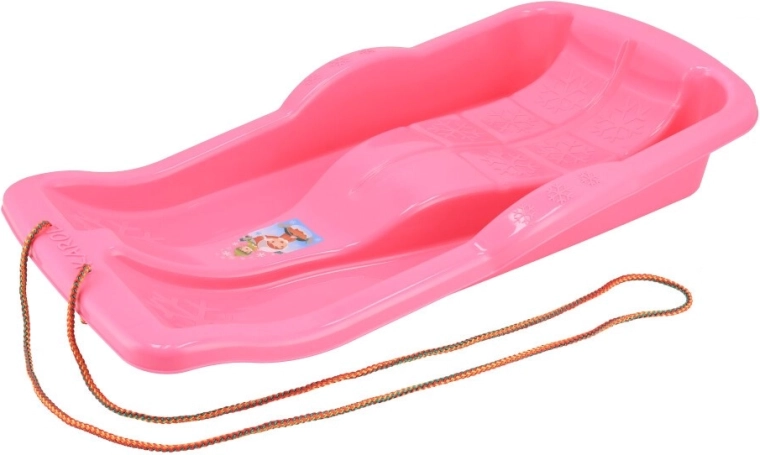 Plastične sani Baby Mix Karol rožnate