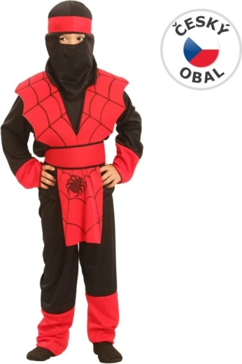 Otroški pustni kostum ninja pajek 110–120 cm