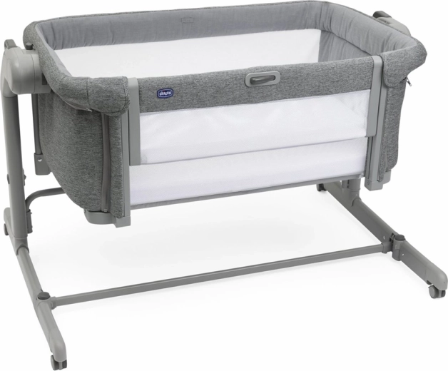 Chicco Next2Me Magic Evo obposteljna posteljica temno siva