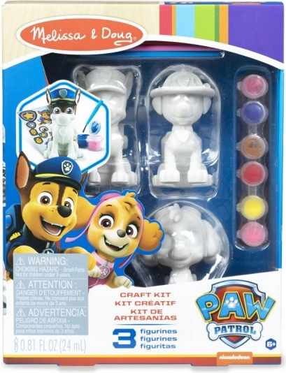 kreativni set figurice za barvanje Tačke na patrulji – 3 kosi z dodatki