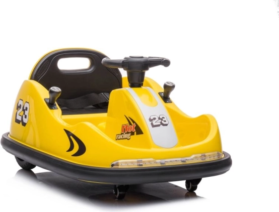 Otroški električni avtomobilček bumper car, rumen