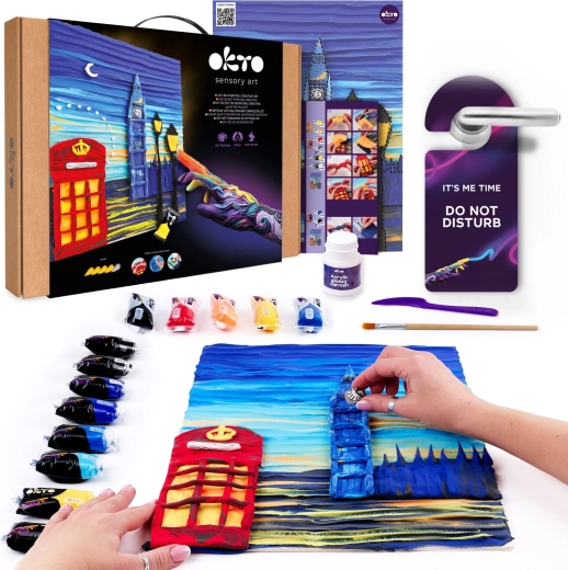 OKTO likovni set za slikanje z maso London city 30 × 40 cm