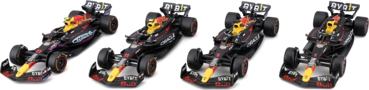 Bburago Formula Racing F1 komplet 4 modelov Oracle Red Bull Racing 1:43 Verstappen in Pérez
