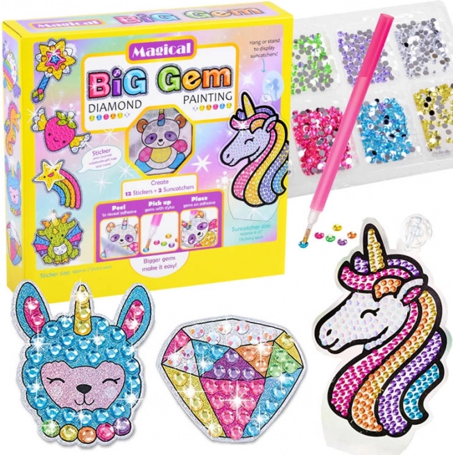 Kreativni komplet za diamantno slikanje MAGICAL BIG GEM