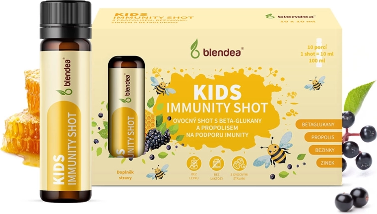 Blendea immunity shot pro otroke s propolisom in beta-glukani 10 × 10 ml