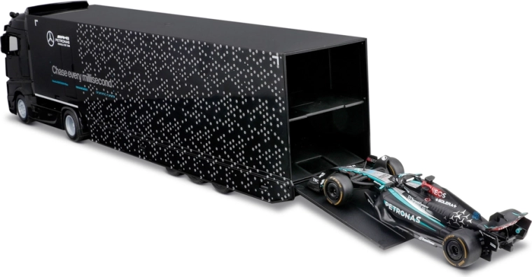 Odpirljiva prikolica za realističen prevoz F1