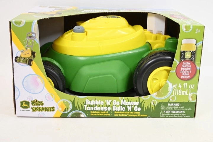 TOMY John Deere otroška kosilnica za mehurčke