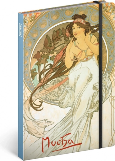 NOTIQUE Notebook Alfons Mucha – Music Lined