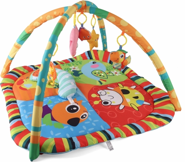 TinyMini educational play mat with arches – colorful animals