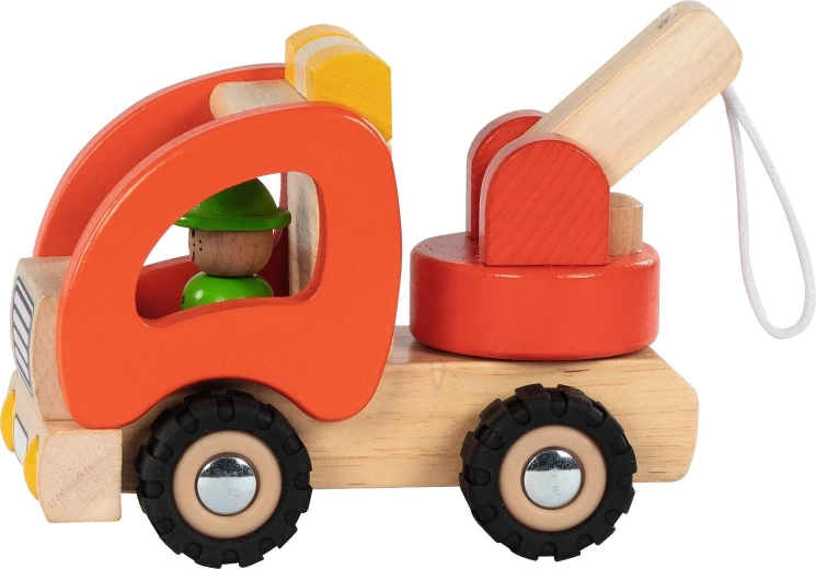 Wooden tow truck - 1 piece