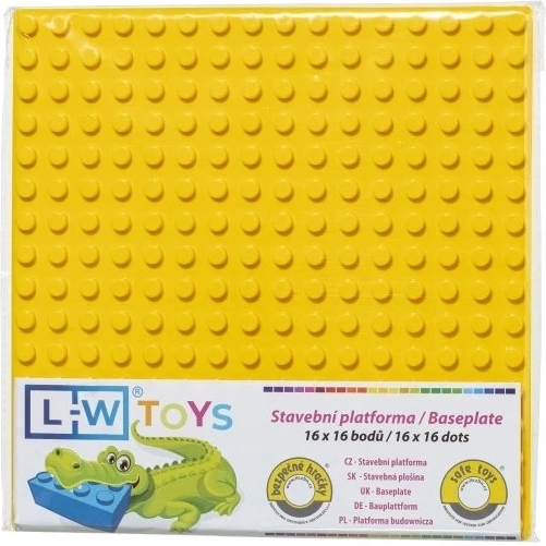 Gradbena plošča Junior rumena 16x16