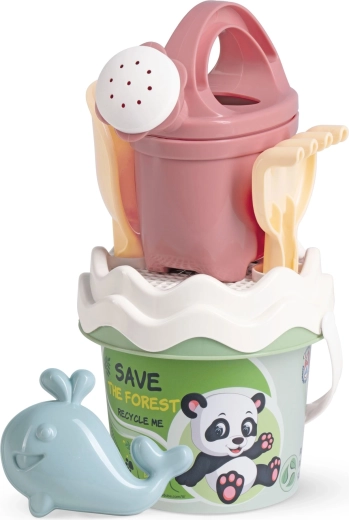 Pastelni reciklirani set za pesek s kanglico – mali