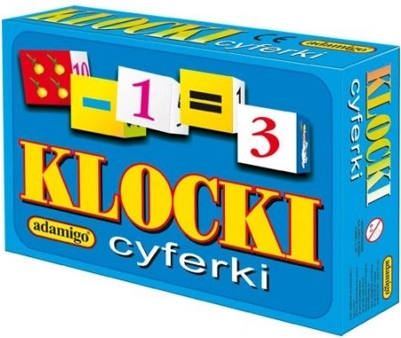 Adamigo slikovne kocke s številkami (12 delov)